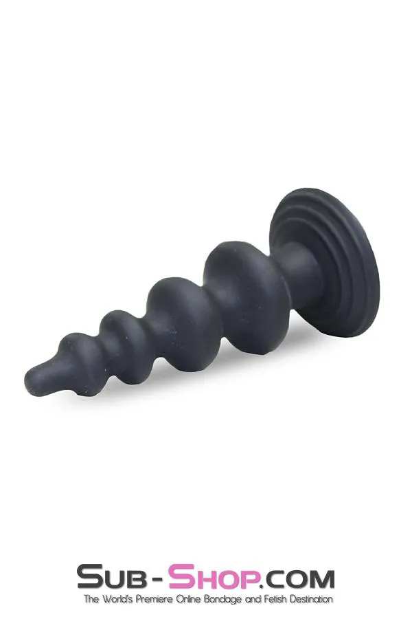 0203M      Super Ripple Suction Cup Base Butt Plug - LAST CHANCE - Final Closeout!