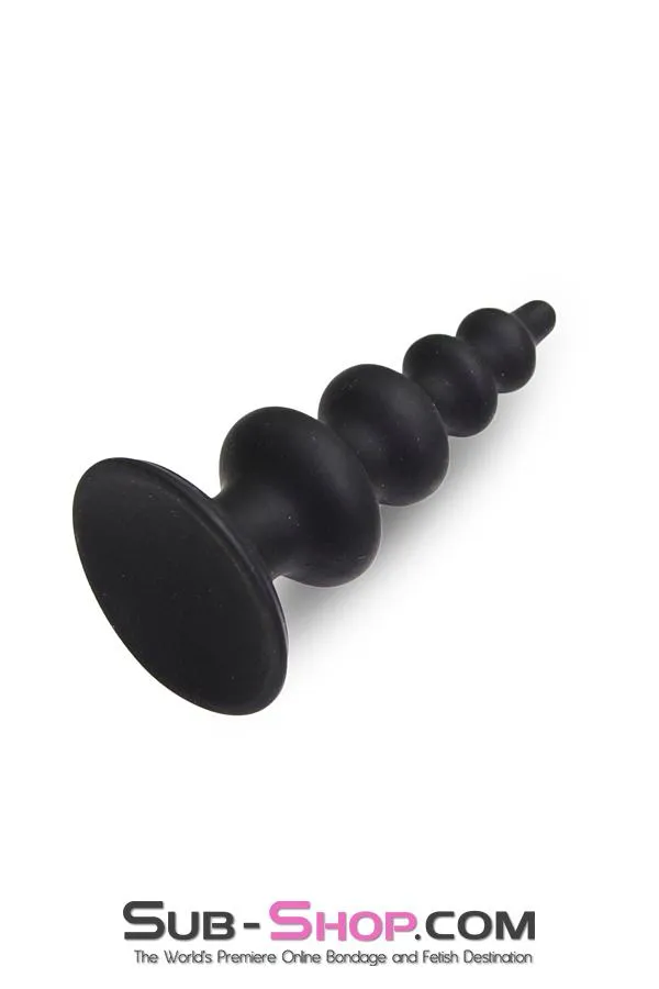 0203M      Super Ripple Suction Cup Base Butt Plug - LAST CHANCE - Final Closeout!