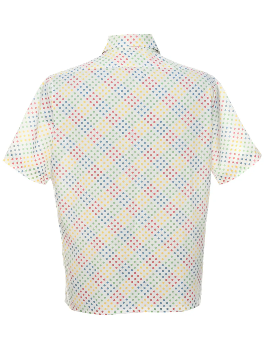 1970s Polka Dot Shirt - M