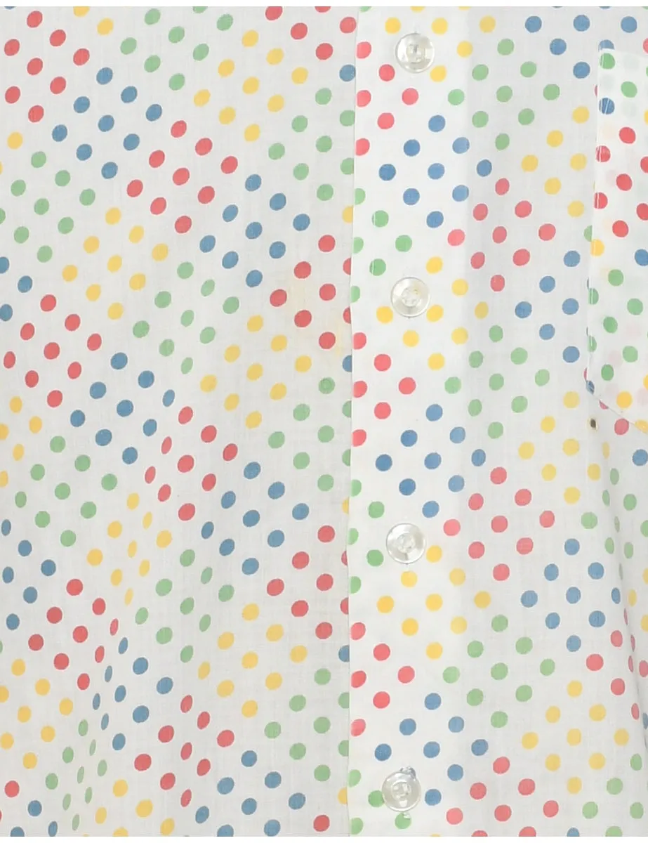 1970s Polka Dot Shirt - M