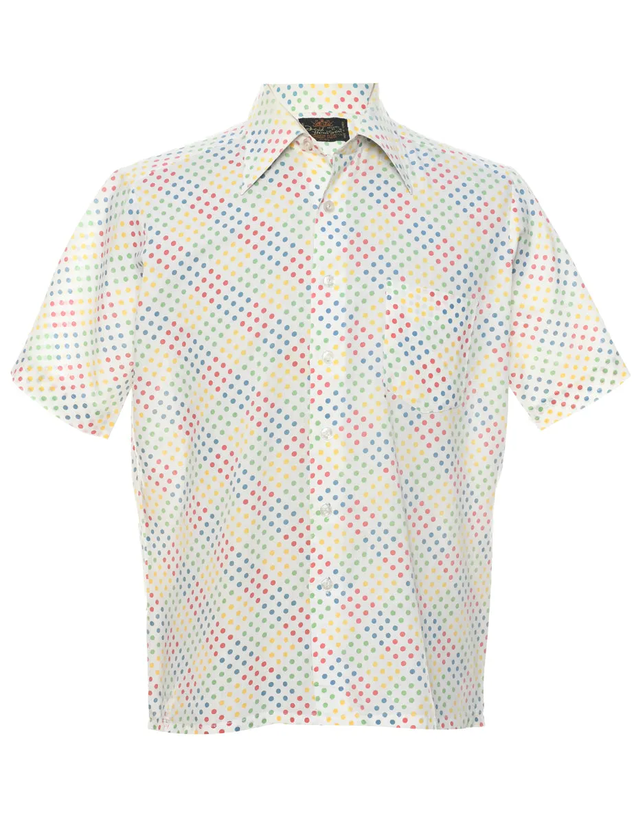 1970s Polka Dot Shirt - M