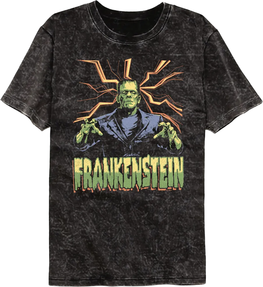 Attack Pose Frankenstein Mineral Wash T-Shirt