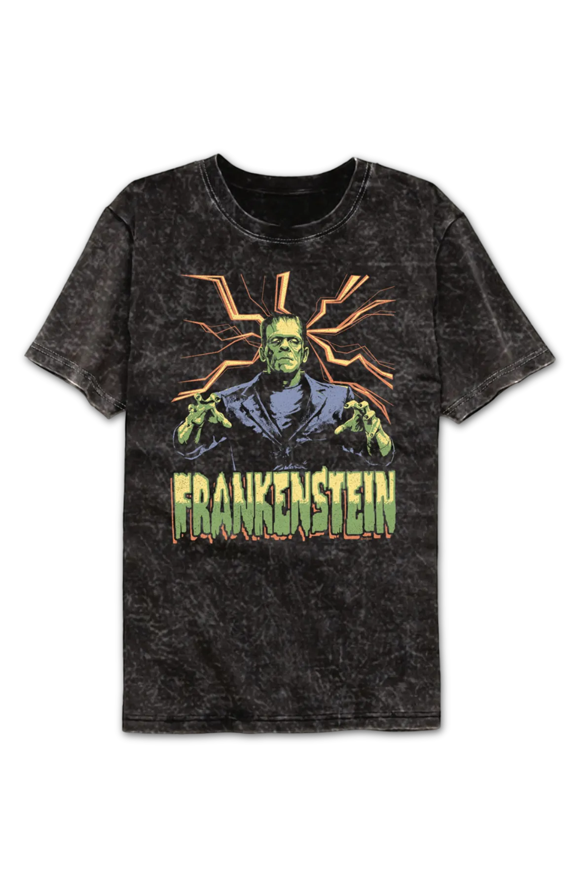 Attack Pose Frankenstein Mineral Wash T-Shirt