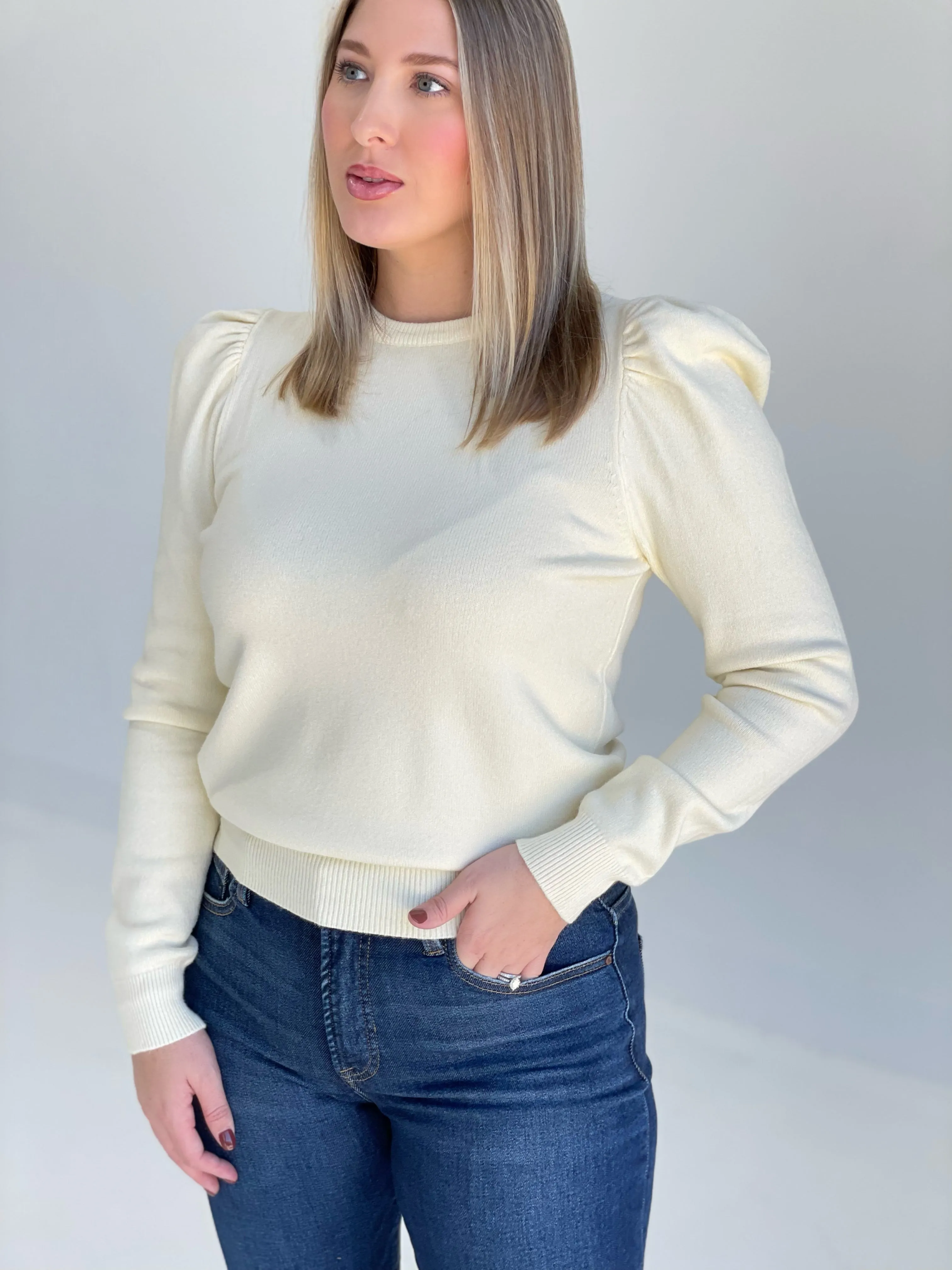 Back For Basics Sweater - Ivory