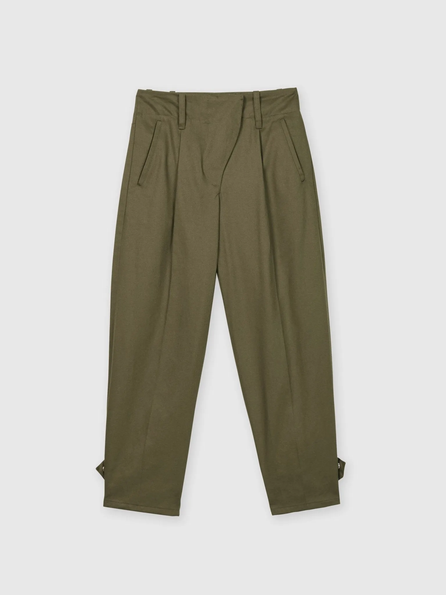 Canvas Cotton Utility Tapered Pants