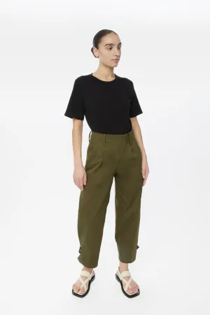 Canvas Cotton Utility Tapered Pants