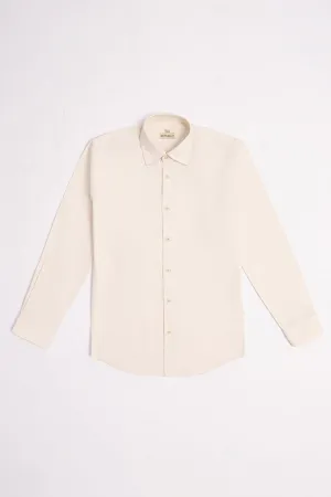 CLASSIC FIT BEIGE FORMAL SHIRT