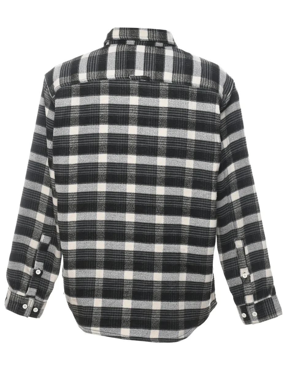 Columbia Checked Black & White Shirt - L