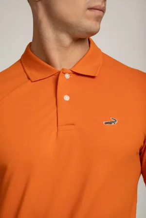 Crocodile Polo T-Shirts Burnt Orange