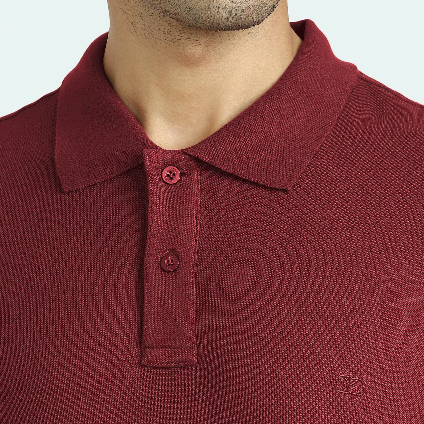 Element Combed Cotton Polo T-shirts Bold Burgundy