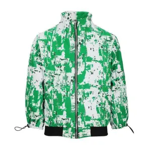 GREEN AND WHITE BOYS ANKARA JACKET