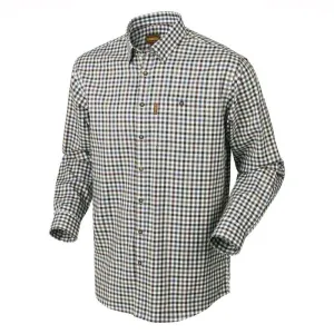 Harkila Milford Mens Cotton Non-Iron Shirt - Burgundy Check