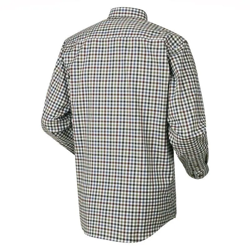 Harkila Milford Mens Cotton Non-Iron Shirt - Burgundy Check