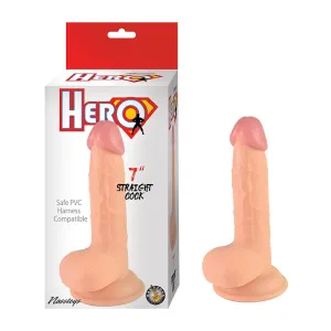 Hero 7-in Straight Cock Dong