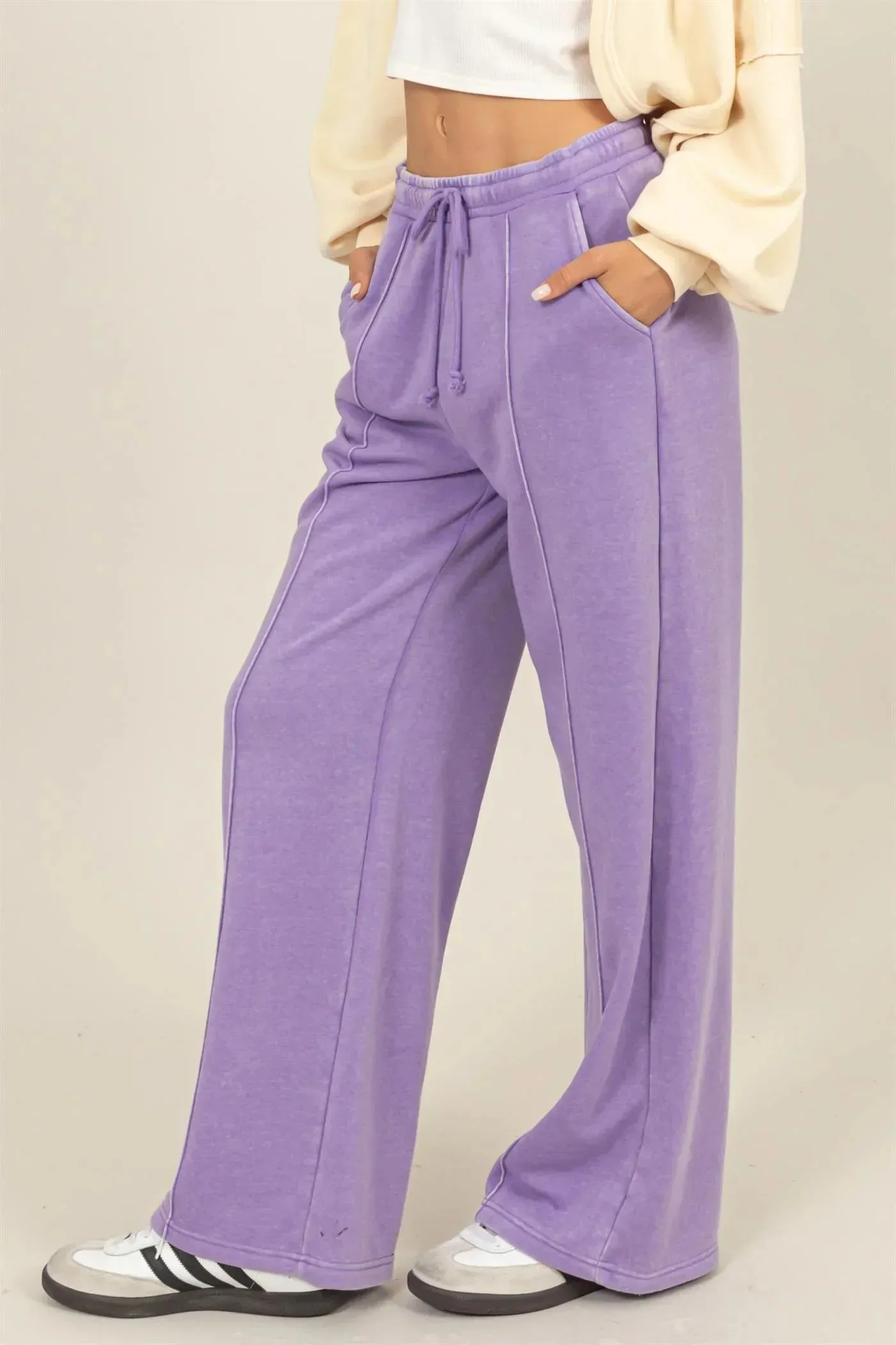 HIGH-WAIST DRAWSTRING PANTS