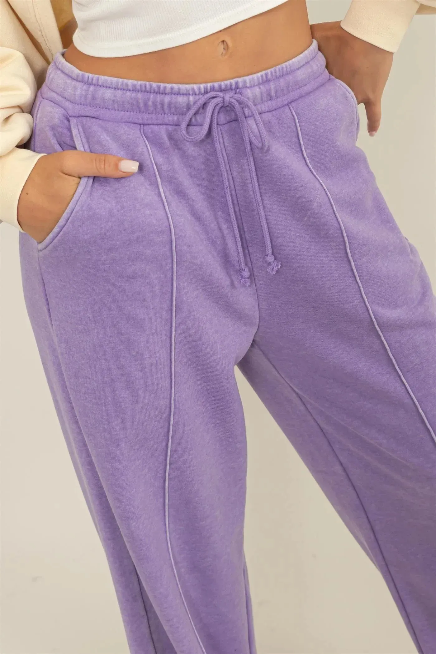 HIGH-WAIST DRAWSTRING PANTS