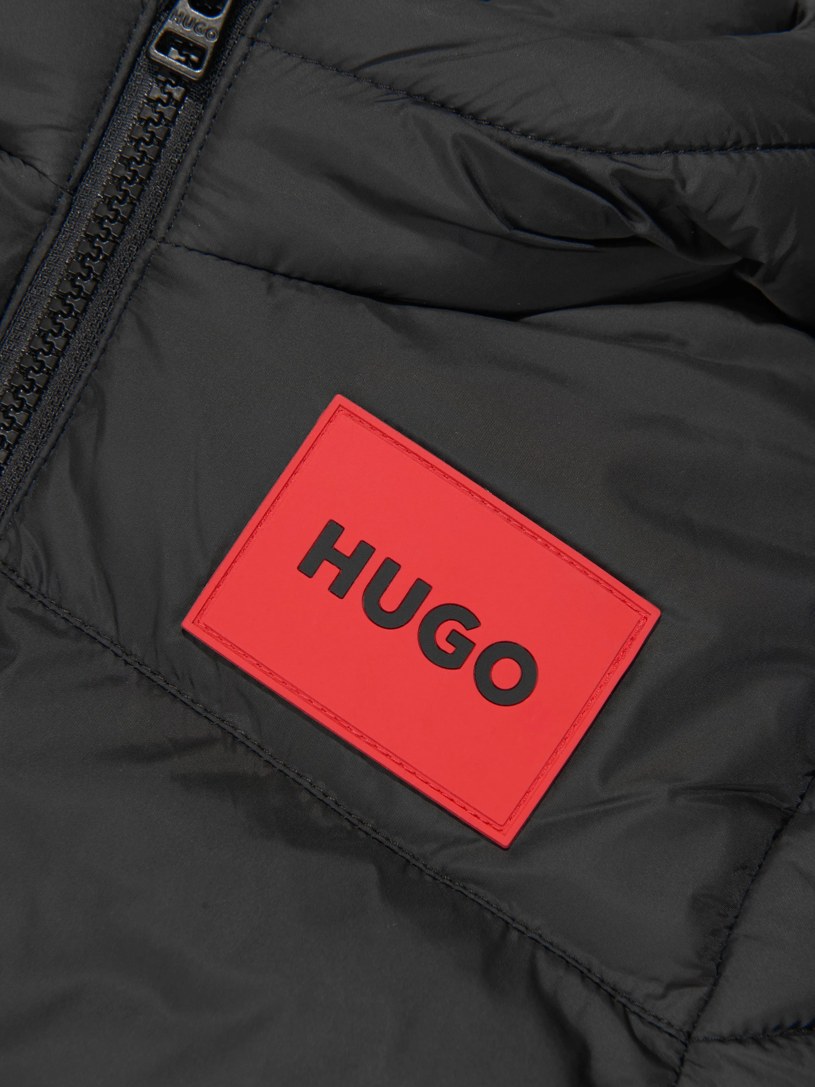 Hugo Boys Puffer Jacket in Black