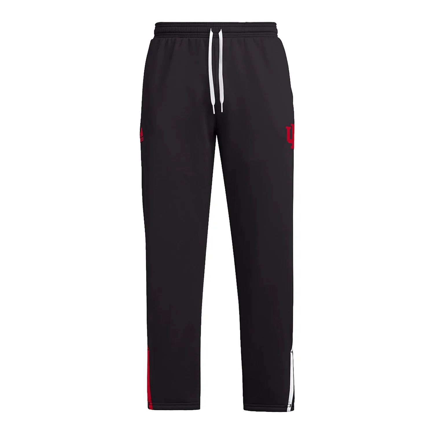 Indiana Hoosiers Adidas Coaches Open Hem Black Pants