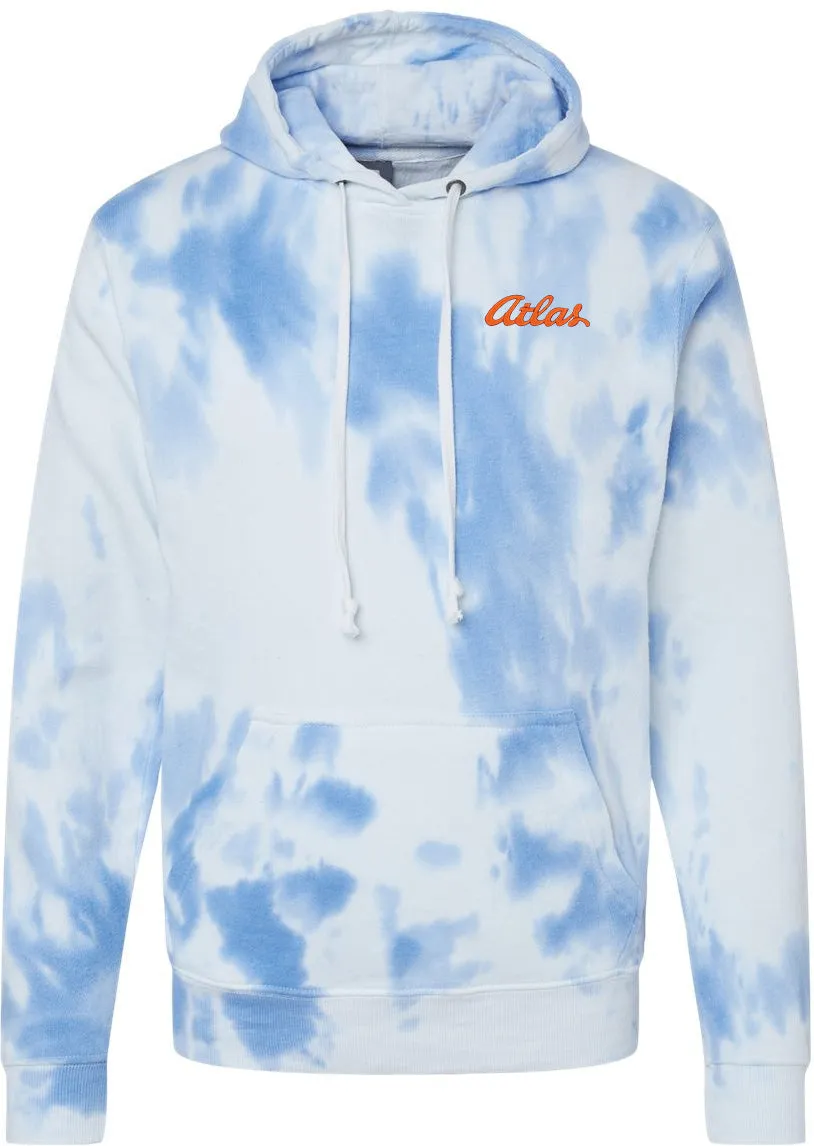 J. America Tie-Dyed Fleece Hooded Sweatshirt