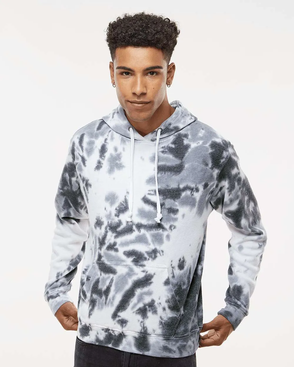 J. America Tie-Dyed Fleece Hooded Sweatshirt