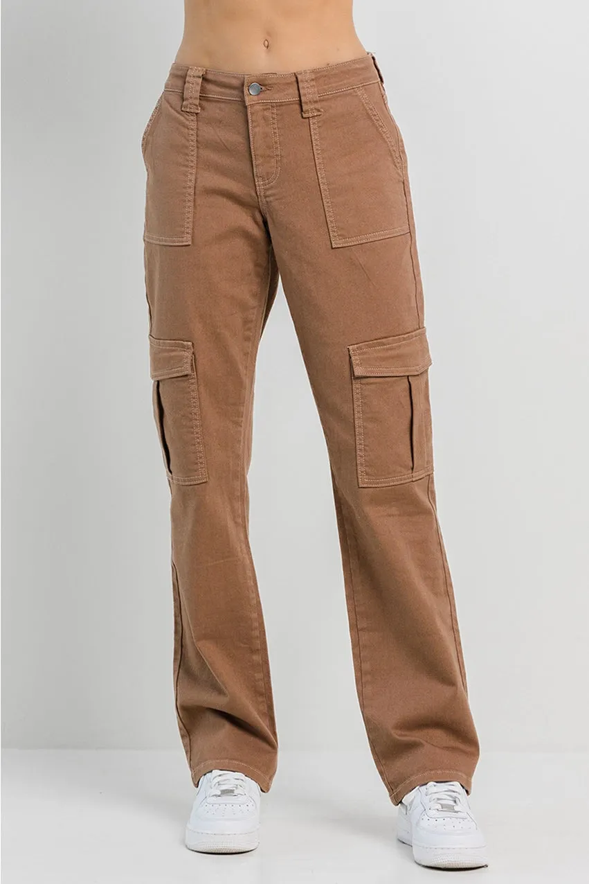 Jelly Jeans Taupe Straight Cargo Pants