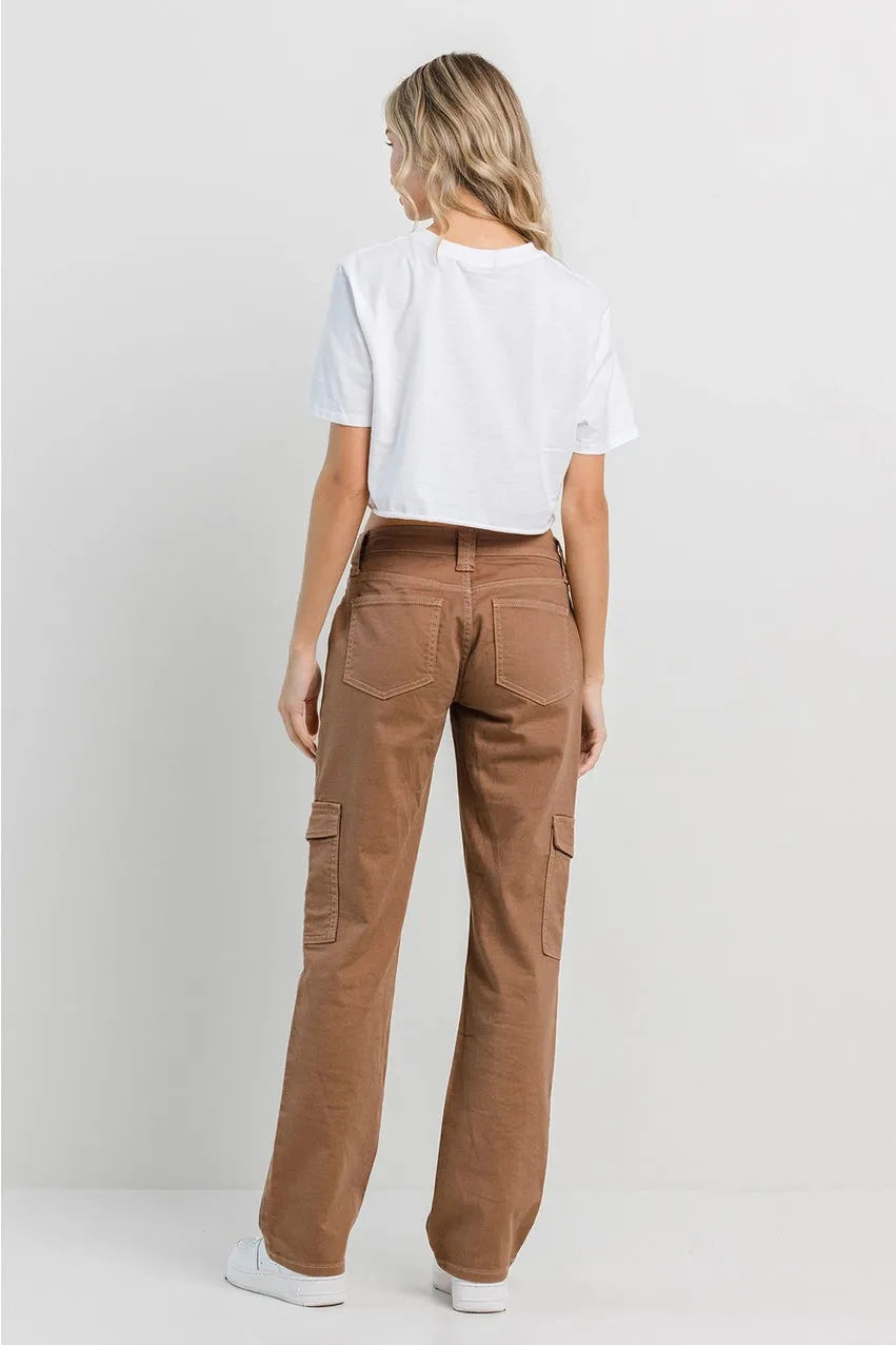 Jelly Jeans Taupe Straight Cargo Pants