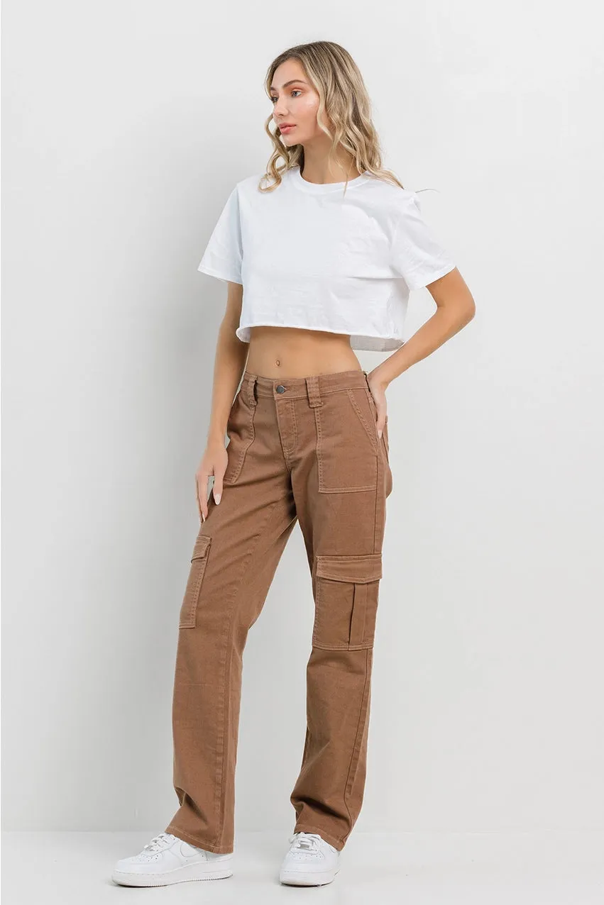 Jelly Jeans Taupe Straight Cargo Pants