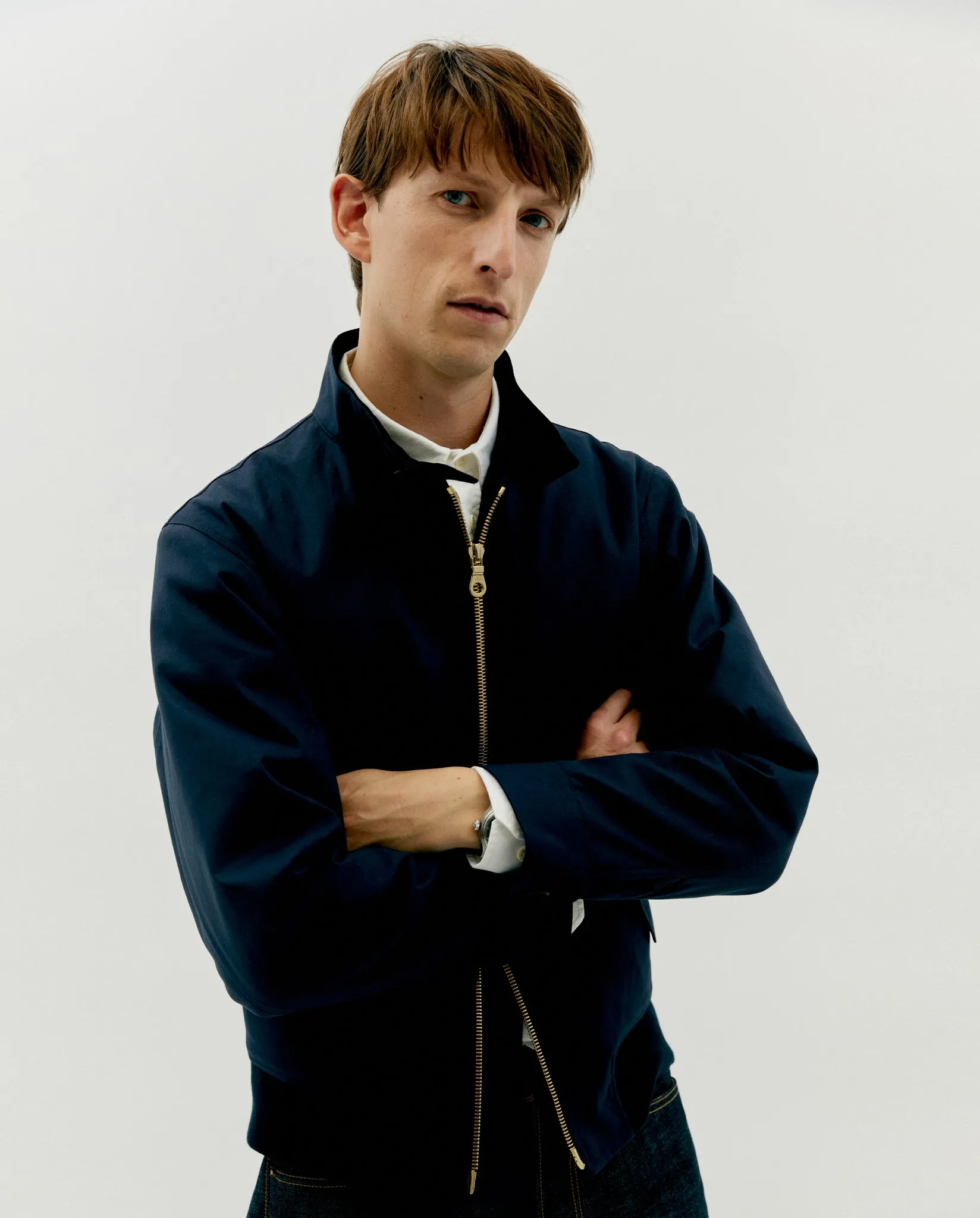 JERICHO HARRINGTON JACKET IN NAVY