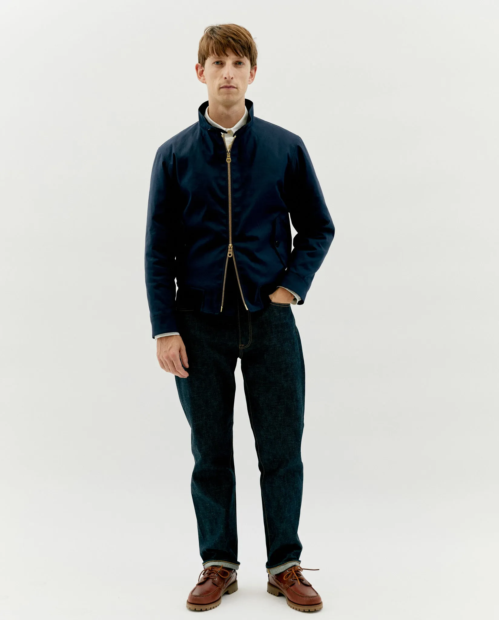 JERICHO HARRINGTON JACKET IN NAVY