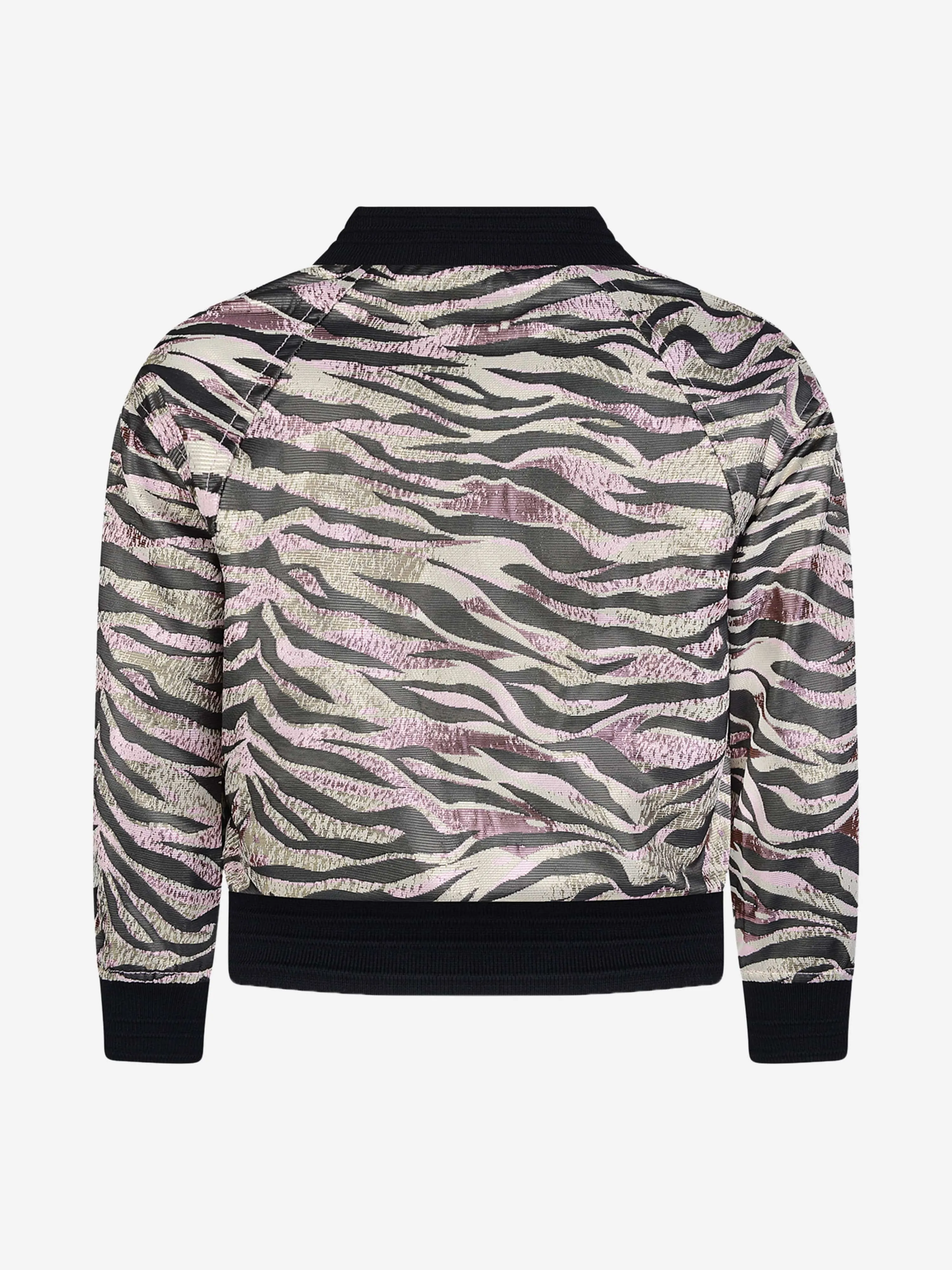 KENZO Girls Pink & Tiger Stripe Jacket