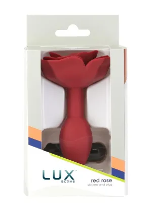 Lux Active Red Rose Silicone Anal Plug