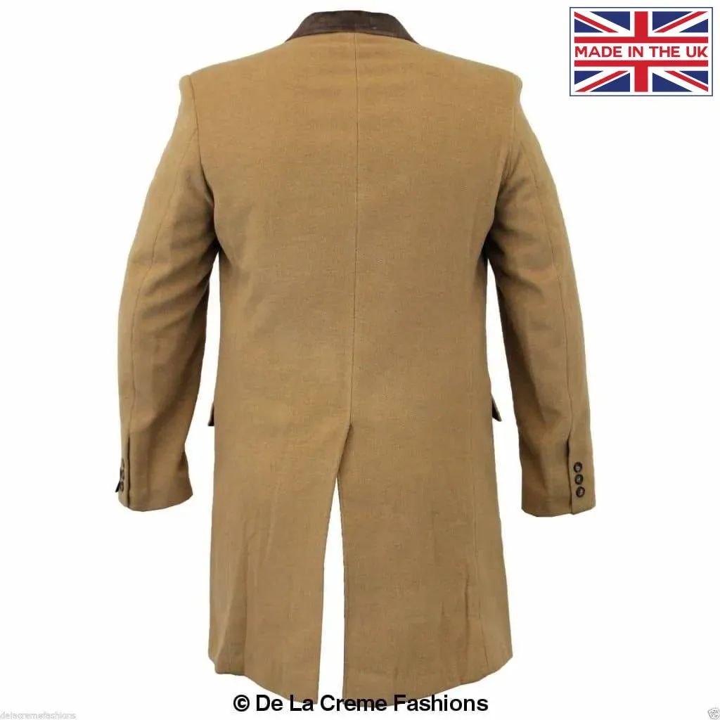 Mens Peaky Blinders Retro Mod Covert Coat