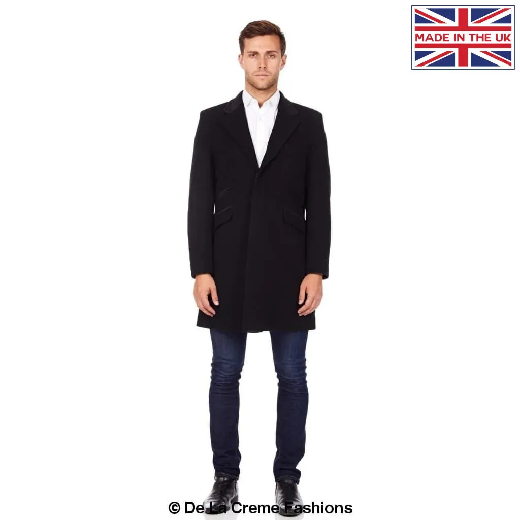 Mens Peaky Blinders Retro Mod Covert Coat