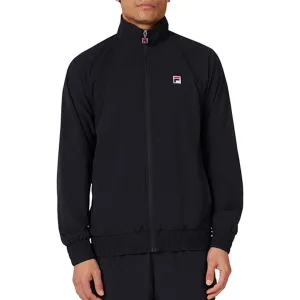 Men's Woven Court Track Tennis Jacket Black