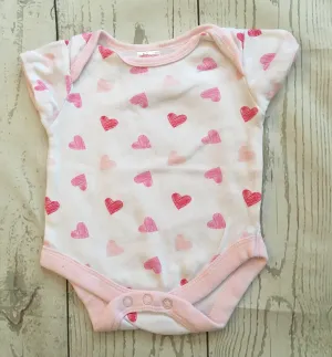 Newborn Heart Print Bodysuit