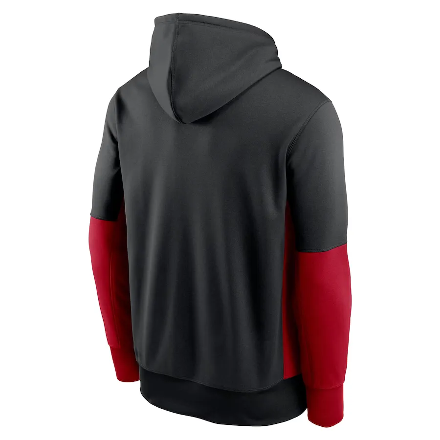 Nike San Francisco 49ers NFC West division Pullover hoodie-Black/Red