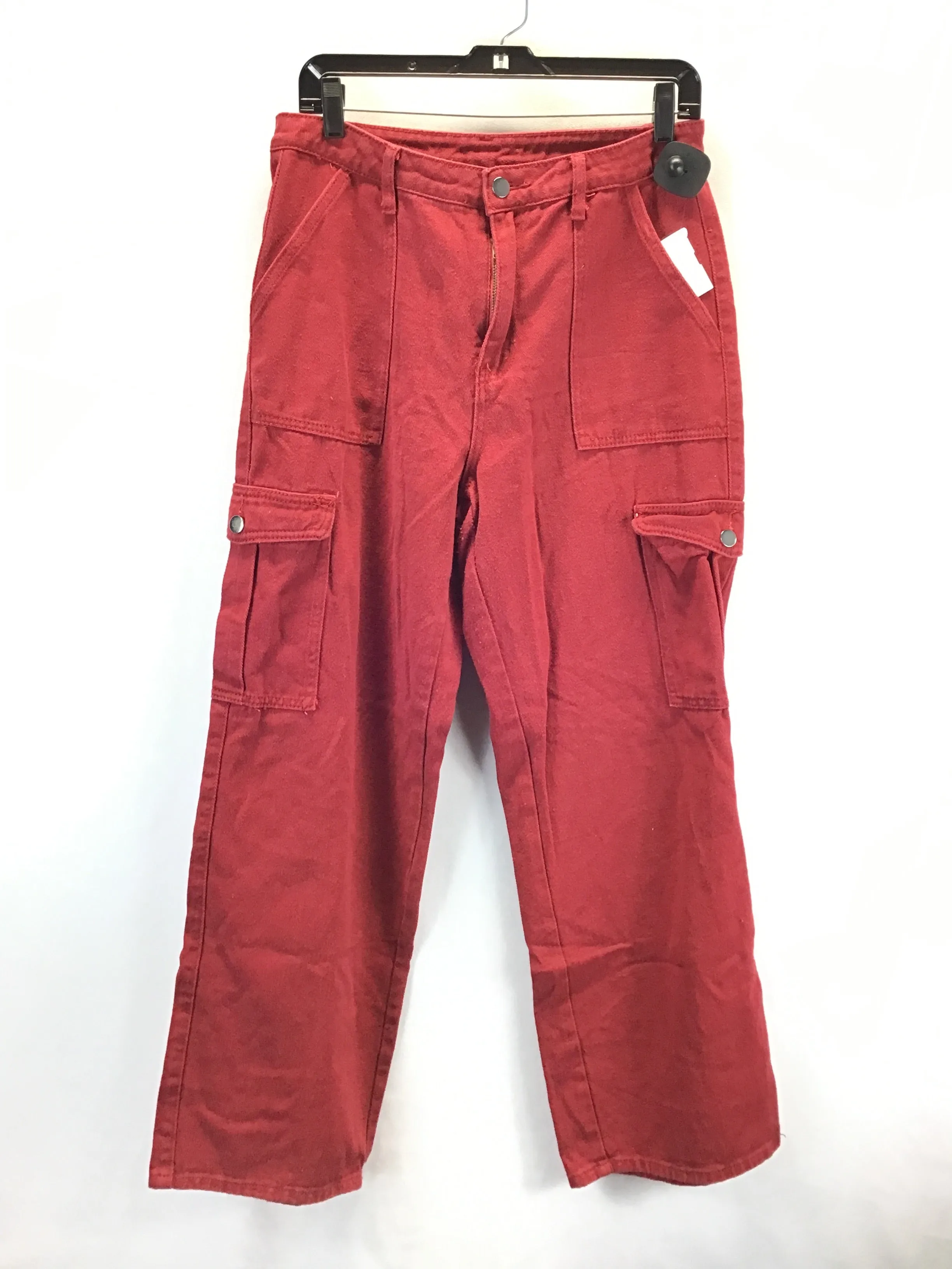 Pants Cargo & Utility By Shein In Red, Size: L