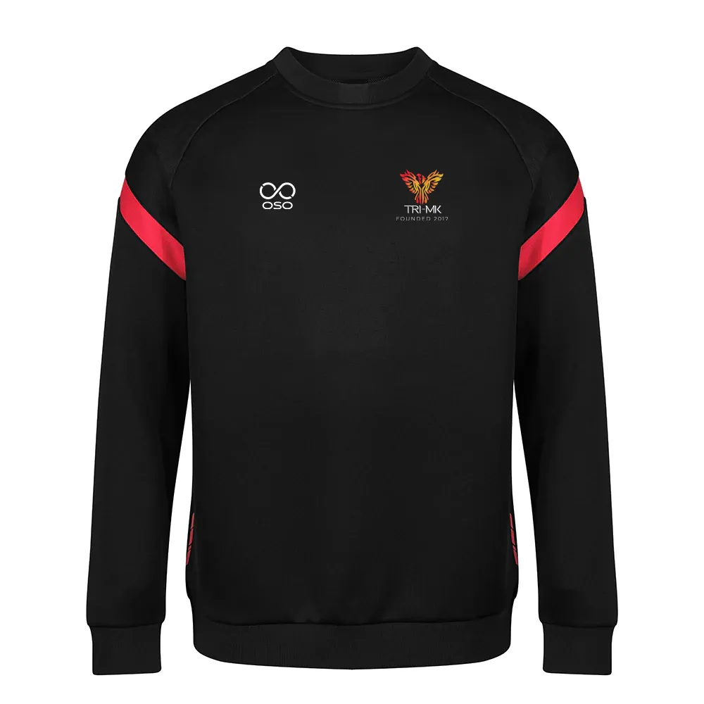 Phoenix Tri-MK Tech Crew Neck - Black/red