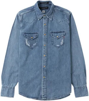 Replay Denim ShirtM4981.000 In Light Blue For Men