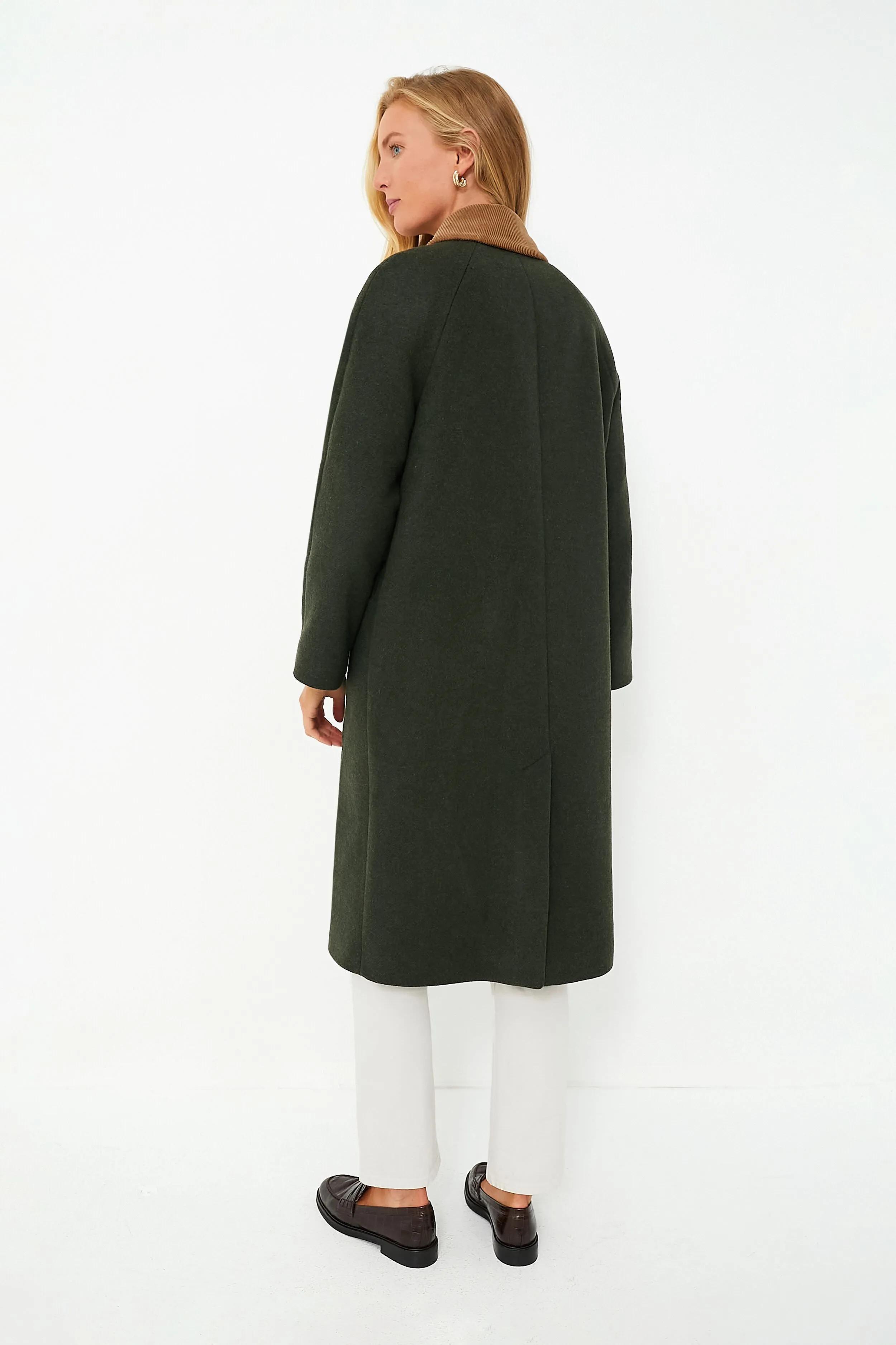 Sage Tartan Loretta Wool Coat