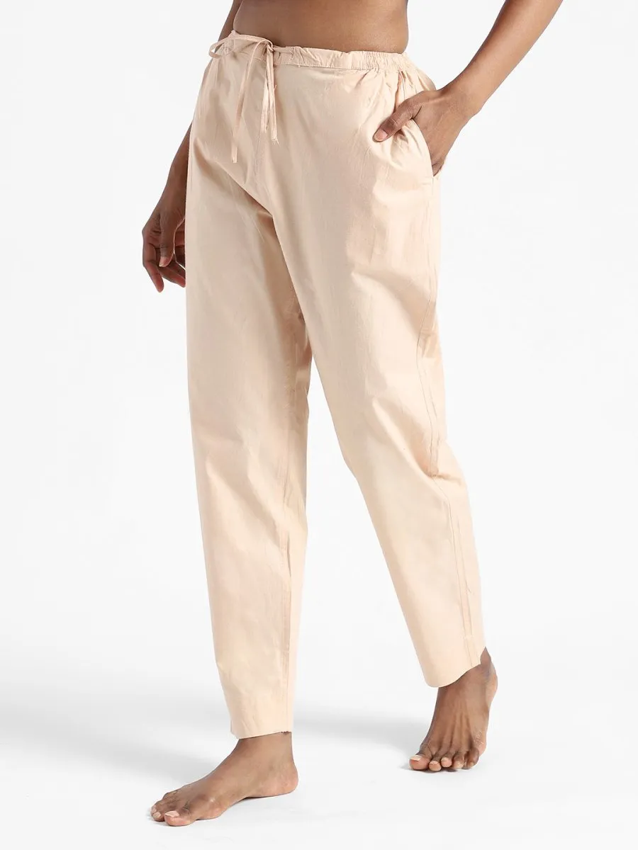 Sandal Wood Slim Fit Pants - Organic Cotton & Natural Dyed