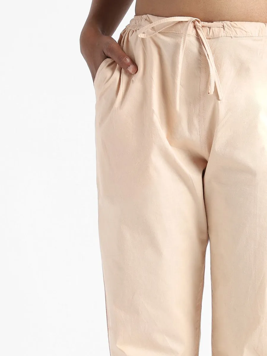 Sandal Wood Slim Fit Pants - Organic Cotton & Natural Dyed