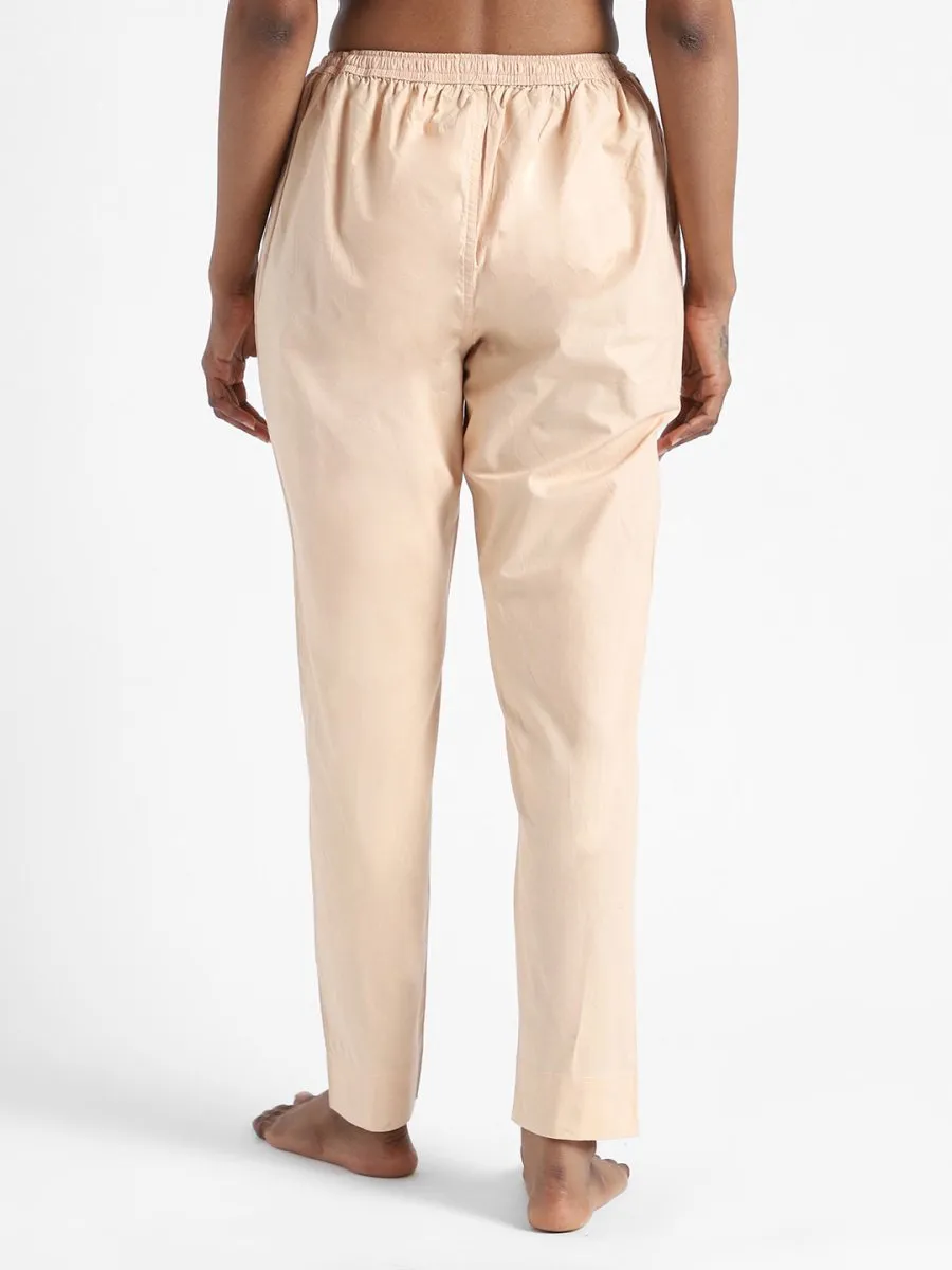 Sandal Wood Slim Fit Pants - Organic Cotton & Natural Dyed