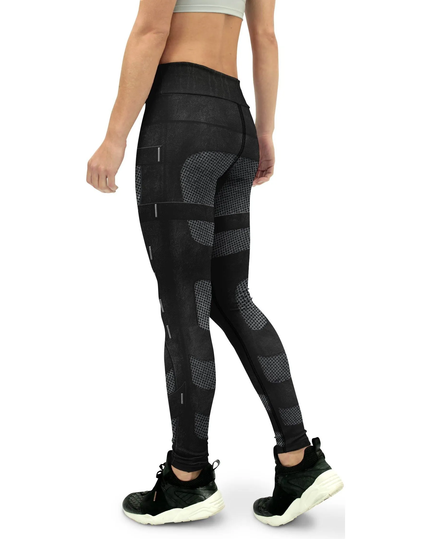 Stealth Leather Armor Yoga Pants