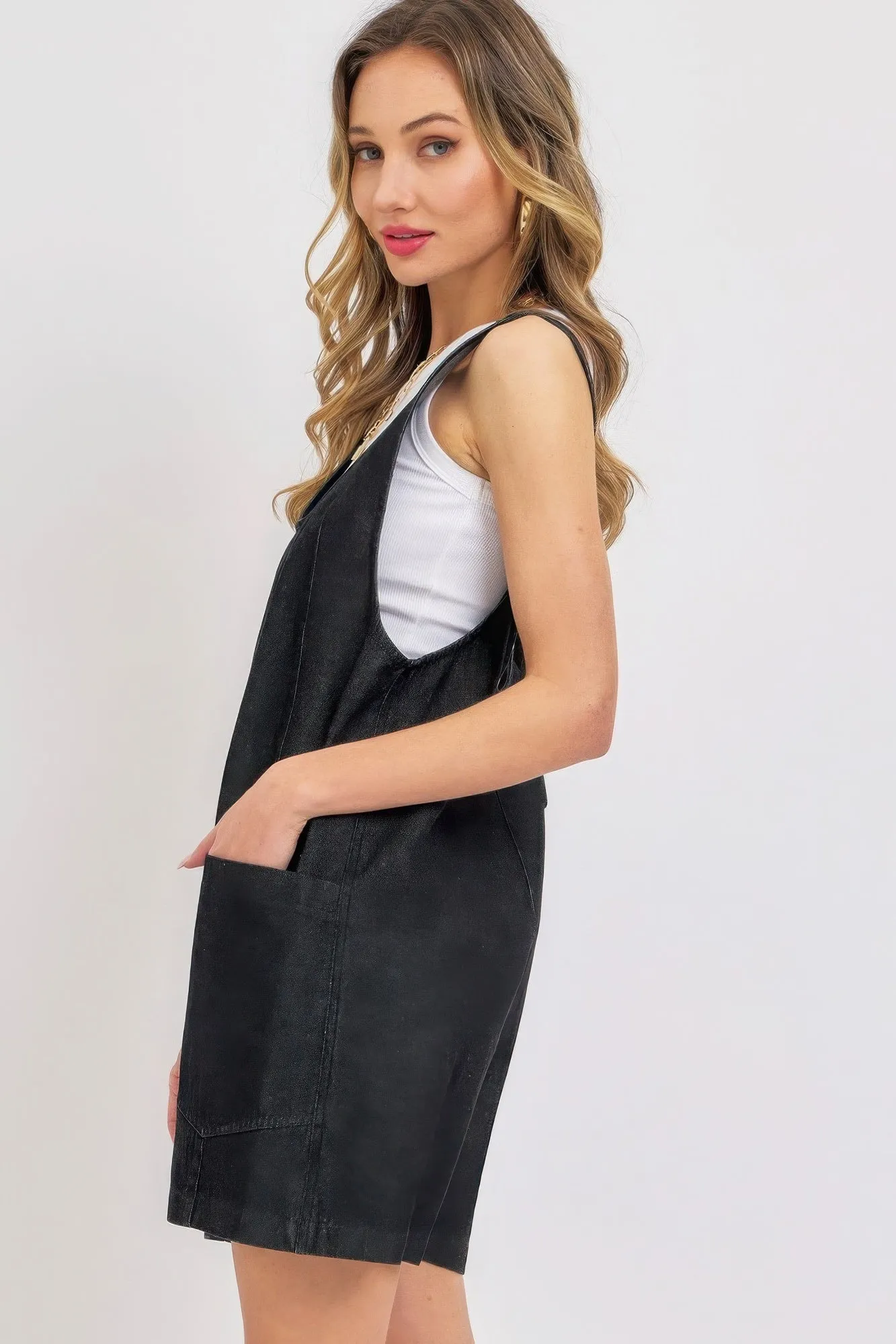 Summer Denim Overall Romper