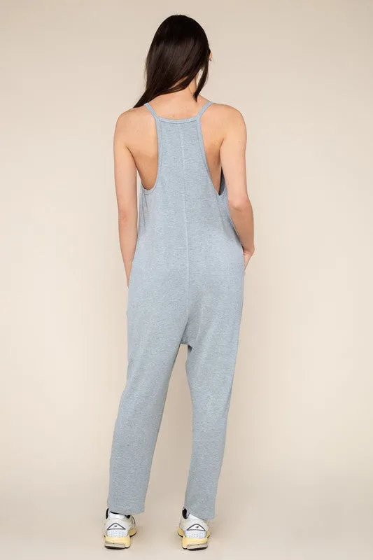 The Kourtney Relaxed Fit V-neck Jumpsuit