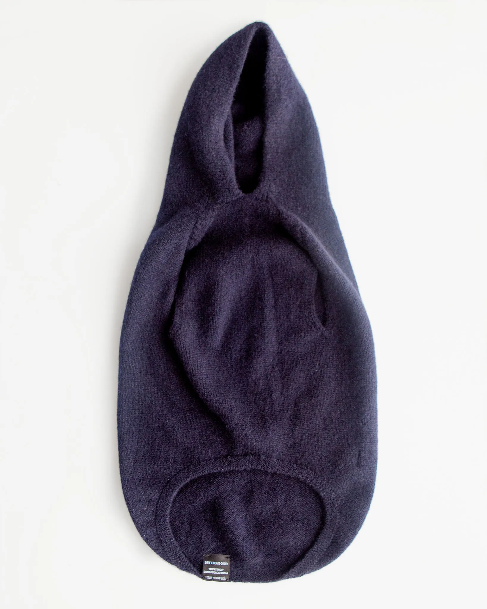 The Marmalady Cashmere Dog Hoodie in Midnight (Made in NYC) (FINAL SALE)