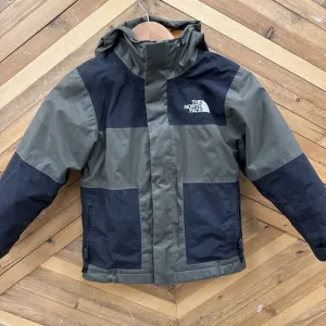 The North Face Boys' Reversible Jacket: Green/Black/Gold-boys-XS