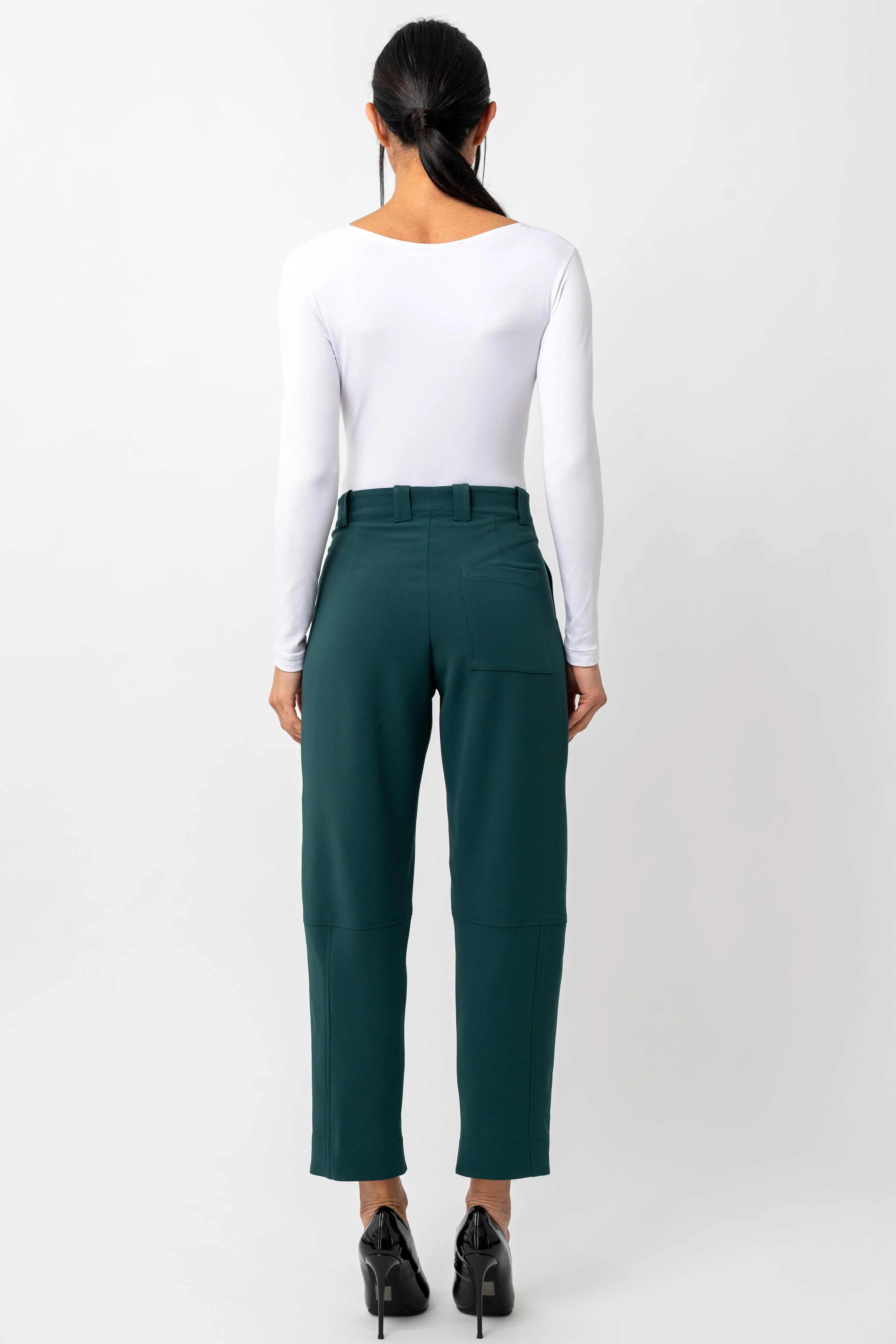 Utility Cropped Zipper Pant