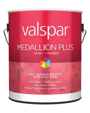 Valspar® Medallion® Plus Exterior Paint   Primer Semi-Gloss 1 Quart Pastel Base